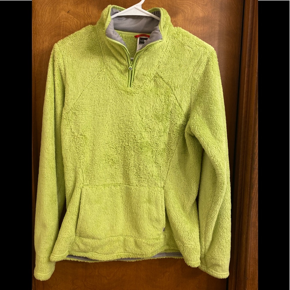 The North Face fuzzy pullover women medium